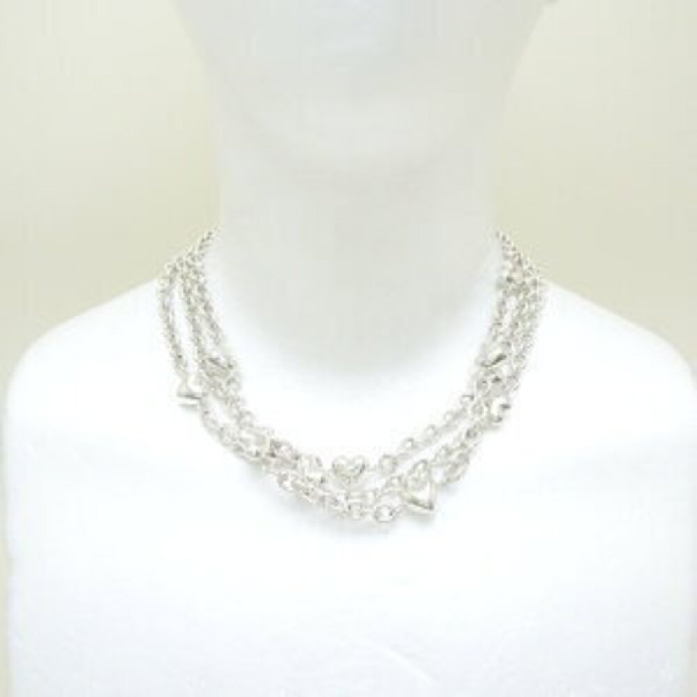 Tiffany Heart Toggle Necklace Silver